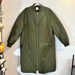 Primark Green Quilted Puffer Jacket